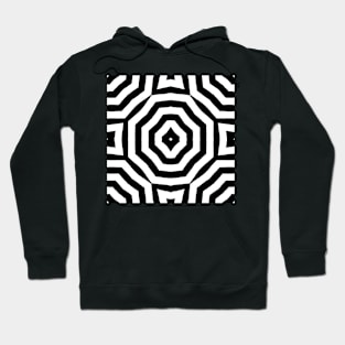 Just black and White Hoodie